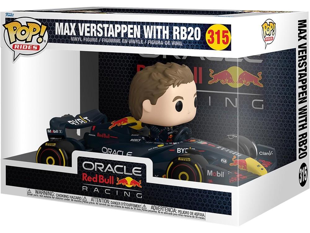 Funko Pop! Rides Super Deluxe Max Verstappen con RB20