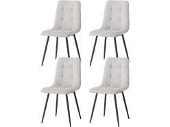 Ofertón Amazon! Juego de 4 sillas de comedor GrandCA HOME respaldo curvado acolchado a 73,63€