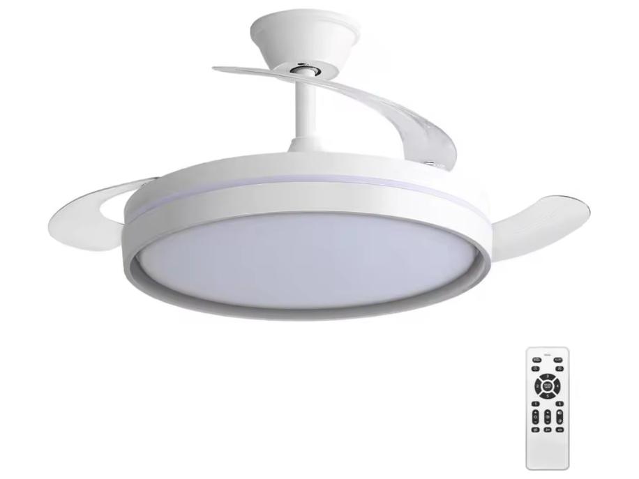Lámpara de techo con ventilador invisible