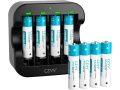 Preciazo Amazon! Pack de 8 pilas recargables AAA de litio CZVV 1,5V con cargador USB-C a 13,9€