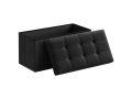 Descuento! Puff de almacenaje acolchado 38x76x38cm a 13,8€
