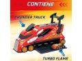 Descuento Amazon! T-Racers Mix ‘N Race Thunder Truck con lanzador, coche exclusivo y espacio para 7 coches a 9,9€