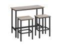 Preciazo Amazon! VASAGLE BARNET juego de mesa y 2 taburetes de bar a 56,2€