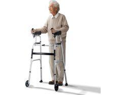 Descuento Amazon! VEVOR Andador plegable 2 en 1 con reposabrazos extraíbles a 39,9€