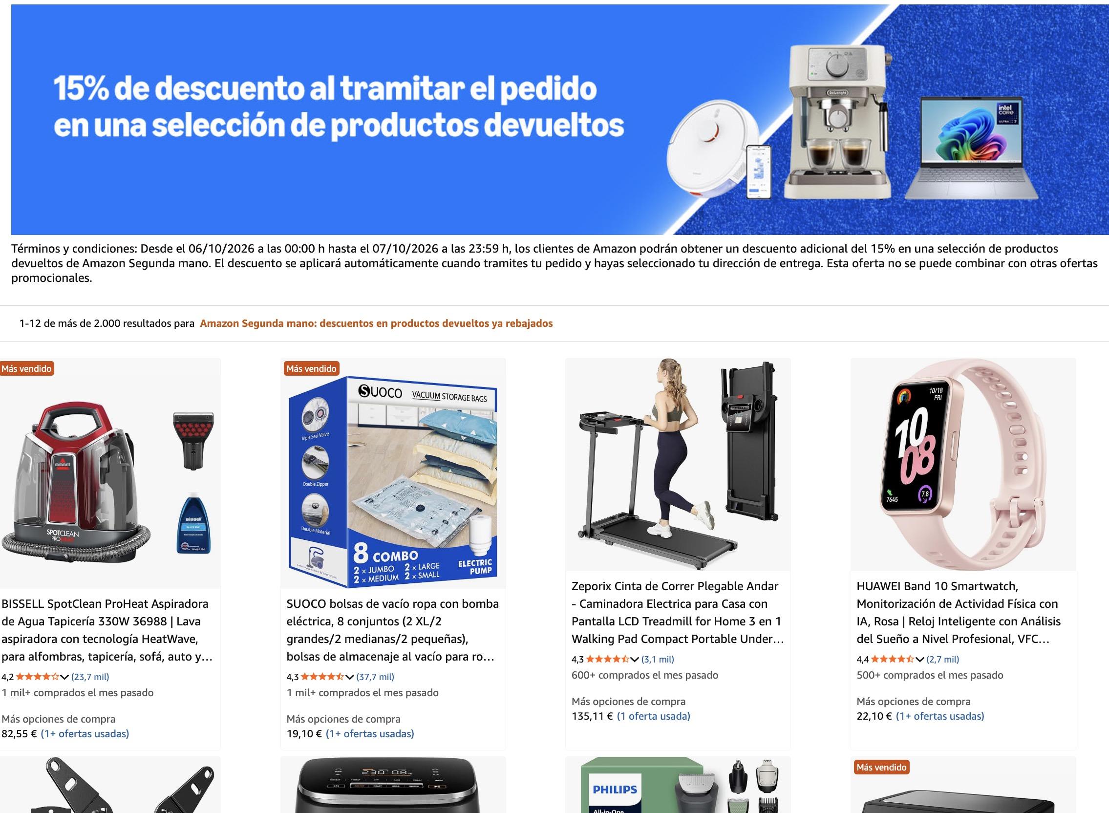 Amazon Reacondicionados 15%