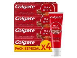 Chollo Amazon! Pasta de dientes Colgate Max White For Coffee, Tea & Wine 4 x 75 ml a 5,8€