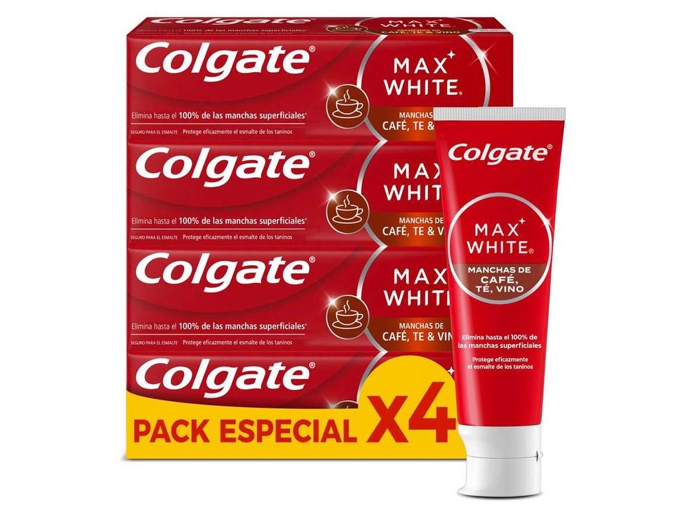 Colgate Max White For Coffee, Tea & Wine 4 x 75 ml