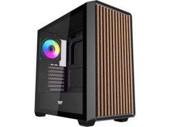 Chollo! Caja PC Darkflash DS900WD ATX con vidrio templado y frontal de madera a 49,9€