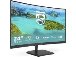 Rebaja Amazon! Monitor curvo Philips 241E1SCA/00 de 24″ Full HD 75Hz VA a 74,9€