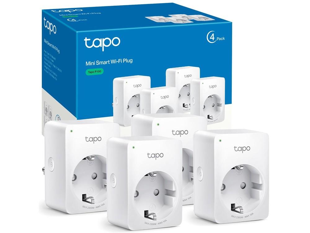 Pack de 4 enchufes inteligentes Tapo P100