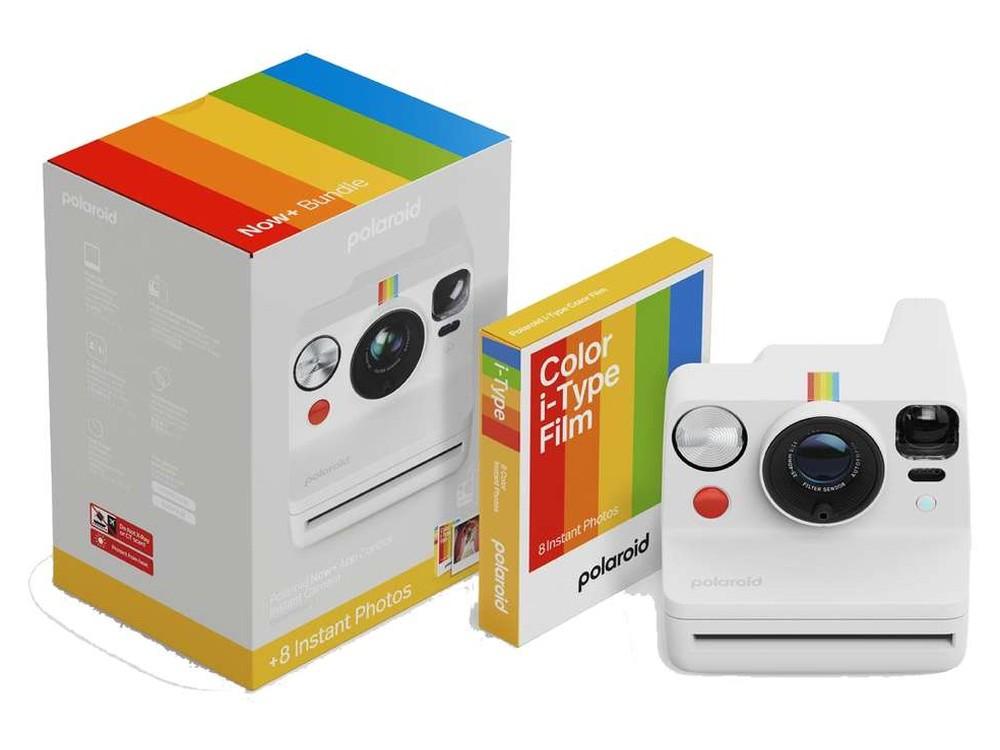 Polaroid Now+ Gen 3 blanca con película i-Type de color