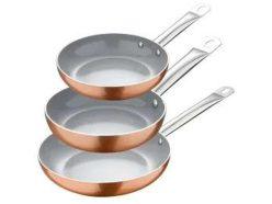 Descuento! Set 3 sartenes SAN IGNACIO Arde de 18, 22 y 26 cm a 19,9€