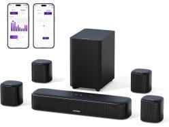 Ofertón Amazon! Barra de sonido ULTIMEA Aura A40 7.1 con subwoofer de 4″ a 117,6€