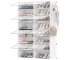 SONGMICS Mueble zapatero plástico 8 compartimentos 32 pares