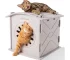 ChienBox casa para gatos de fieltro 38 x 36 x 38 cm