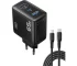INIU Cargador USB C GaN 65W 3 Puertos