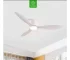 Ventilador de techo con luz LED y mando 86 cm