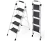KINGRACK Escalera Plegable de 4 Peldaños